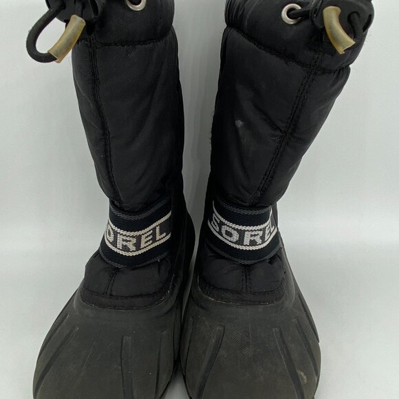 Sorel Snow Boots Insulated 1831 Removable Liners Youth 13 NC1799-011 Black - Picture 5 of 14